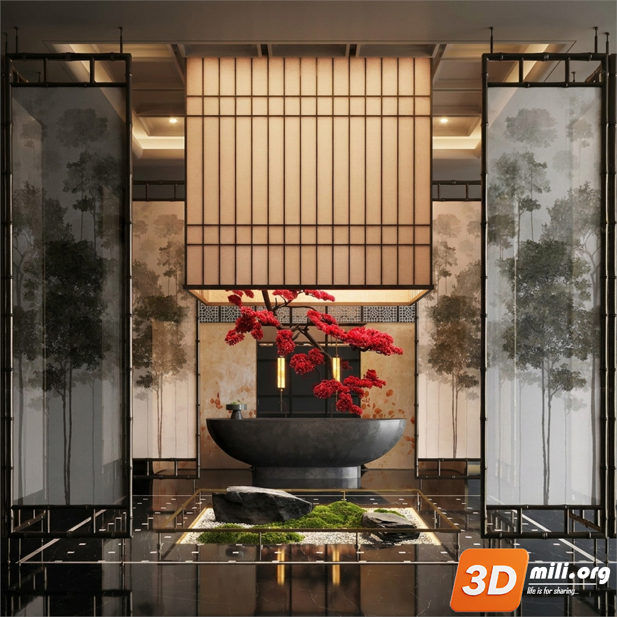 Lobby Decoration Skp Files 